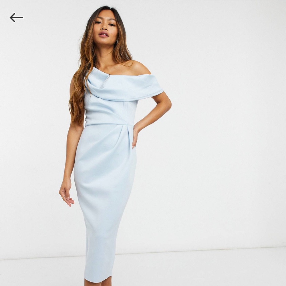 💙LIGHT BLUE ASOS SEMI FORMAL DRESS💙
